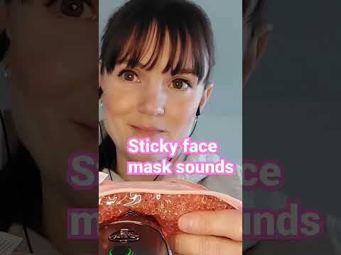 Sticky Face Mask Sounds, enjoy #amsr #tingles #satisfying 😌