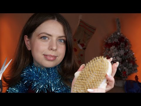 [ASMR] 🎅 At The Christmas Barbershop | Trimming Your Beard like Santa's