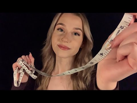 ASMR Measuring & Dotting Your Face (Personal Attention, Inaudible Whispering)