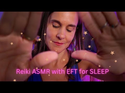 ASMR Reiki with EFT Tapping for easy and restful SLEEP ✨softspoken, brushing sounds