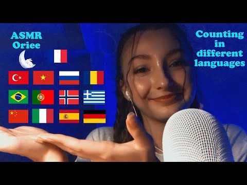 ASMR | Counting in different languages 🌙💤