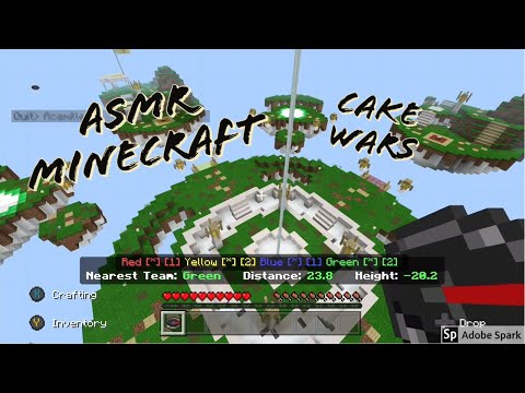 ASMR Gaming | ASMR Minecraft (Cake Wars) - Whispered Commentary