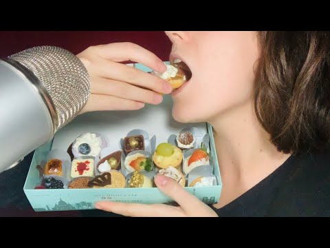 ASMR EXPERIMENTANDO DOCES GOURMET - sons de mastigação