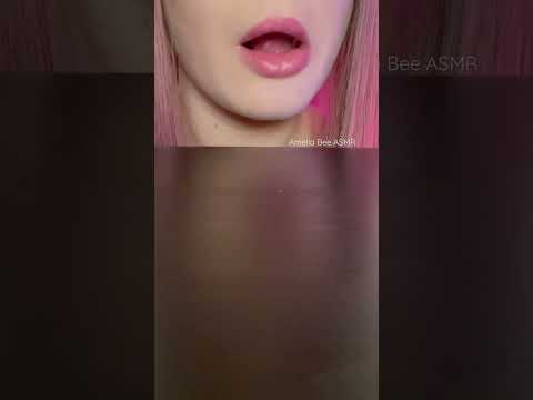ASMR chewing mentos gum and blowing a bubble 💗💗💗 #chewingsounds #chewinggum #chewing