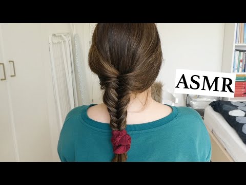 ASMR relax with me and my sister 💕 Gentle back & hair brushing, styling, spraying (no talking)