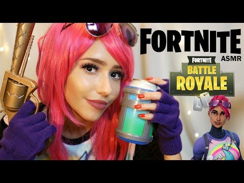 ASMR FORTNITE ROLEPLAY pt. 3 🔫 with Props!  - Whispering, Tapping, Sk, sounds