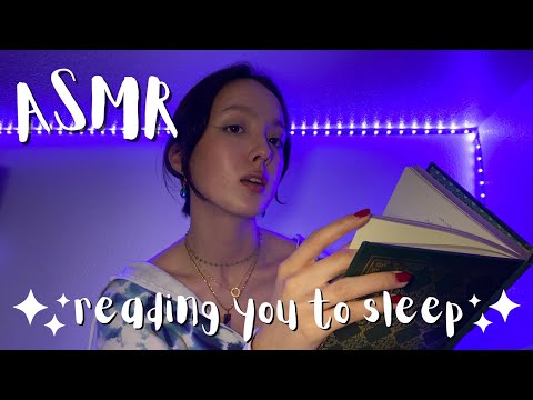 ASMR book triggers - tapping, page turning, tracing + reading you to sleep (soft spoken/whispered)📚