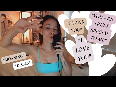 MOANING ASMR | Girlfriend Passionately Tells You Nice Things (Earplay, Whispers, Gasping, Kisses)