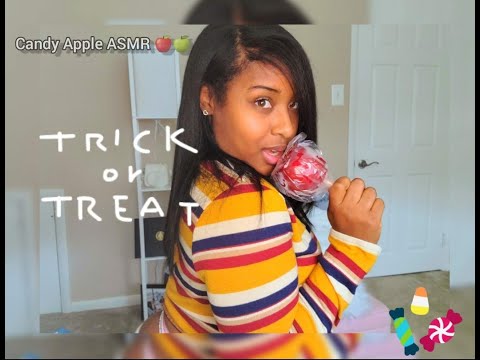 [ASMR] Candy Apple 🍏 Eating Sounds 😋