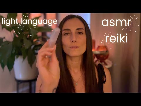 Reiki ASMR & Light Language to Release Negative Energy | Energy Healing, Soft Spoken, Singing ✨