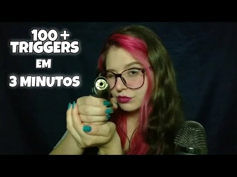 ASMR| 100 TRIGGERS IN 3 MINUTES