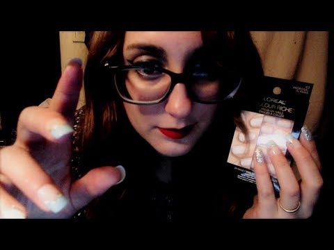 Sally gets robbed?! ASMR Nail Salon Role Play - Tapping, Crinkles, Whisper, Visuals