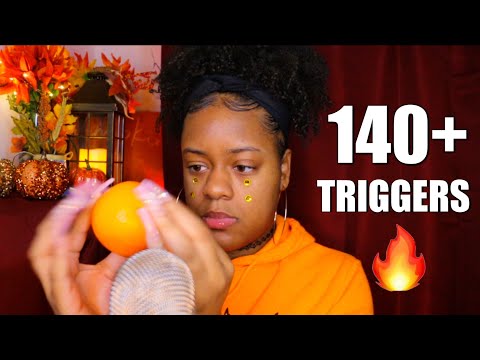 140+ TRIGGERS IN 9 MINUTES ASMR 🧡⚡