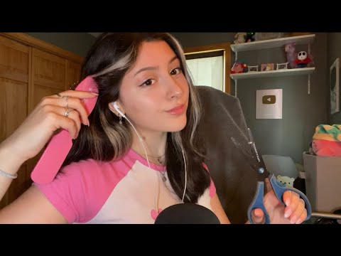 ASMR FAST PERSONAL ATTENTION 🪄 brushing you, hand sounds, plucking & snipping bad energy