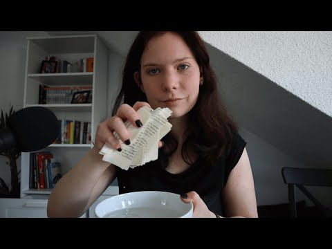 ASMR ripping up my childrens books pt. 6 (soaking them in water)