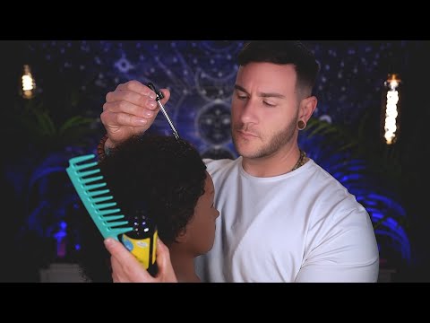 asmr | wash day routine | embracing inner peace | 3c & 4c hair and scalp care