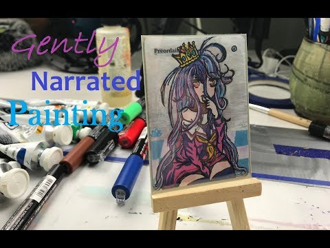 [ASMR] Soothing Paint Pen Art | MTG Card Alter | Narrated