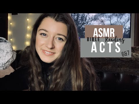 ASMR ACTS 6 & 7 BIBLE READING | to help you fall asleep, whispers, personal attention, relaxation