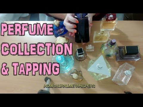 ASMR | PERFUME COLLECTION & TAPPING ON THE BOTTLES (WHISPERED)