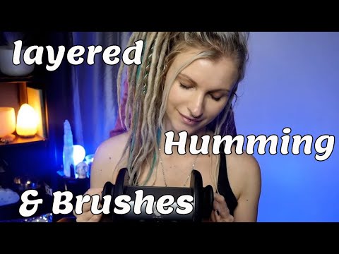 ASMR for sleep, Layered humming, brushes recorded live