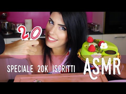 ASMR ita - 🎉 SPECIALE 20K · 🎂 Mangio una TORTA al PISTACCHIO! (Eating Sounds)