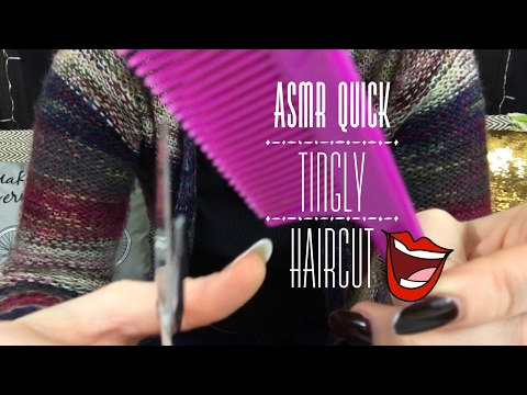 ASMR QUICK TINGLY HAIRCUT ROLEPLAY