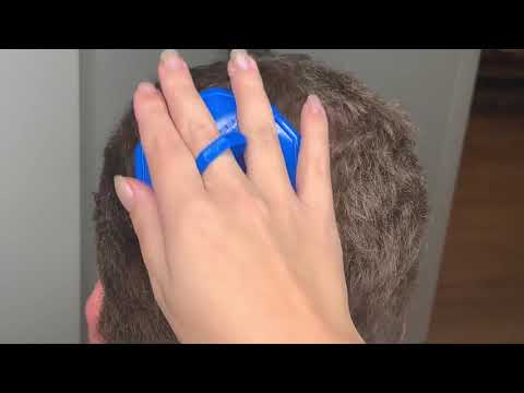 ASMR Hair Brushing + Head Scratches | Whispered
