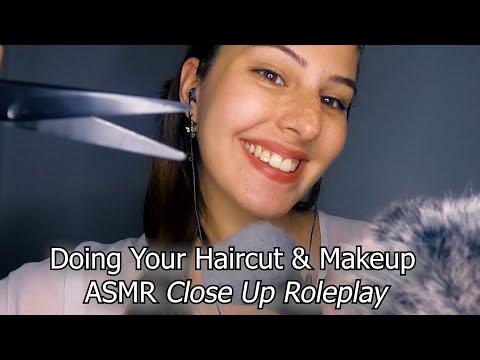 АСМР Ролева Игра : Релаксираща Прическа и Грим | ASMR Doing Your Haircut & Makeup RP | CLOSE UP, PA