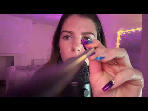 Lotion sounds, Tracing, Mic Brushing and more! 🩵 ASMR | CV for Mallory