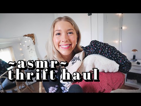 ASMR thrift haul | late summer & fall clothing