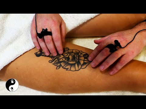 Tattoo Tracing Asmr -  Leg and forearm light touch Tracing [No Talking][No Music]