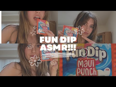 ASMR Fun Dip, Fun lick, fun suck!! Succulent and delightful candy ASMR😋😋😋