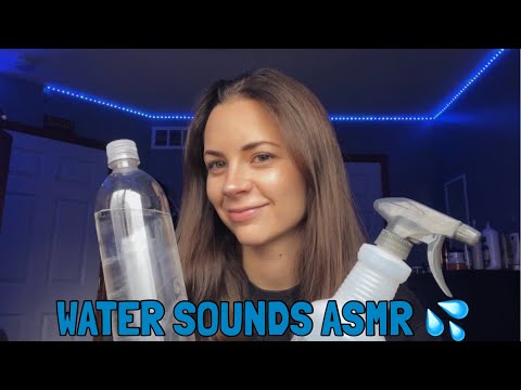 ASMR • Water Sounds • Tapping, Shaking, Spraying