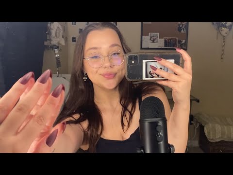 ASMR tapping on my vanity + whispers (ft. yitahome)