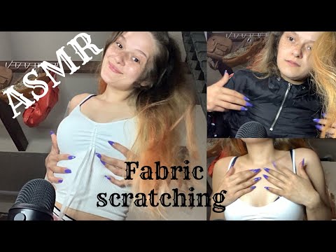 ASMR fabric shirt scratching