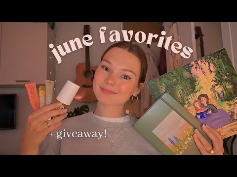 ASMR June favorites + giveaway!🧚🏼(whispered, tapping, lid sounds)