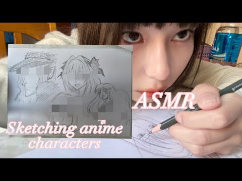 Asmr - sketching anime characters
