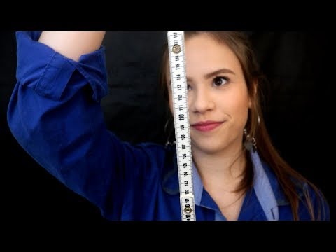 ASMR TE MEDINDO COMPLETAMENTE (DE MANEIRA RELAXANTE)