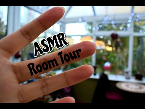 ASMR: Room Tour + Tapping & Scratching on Everything! (Whispers)
