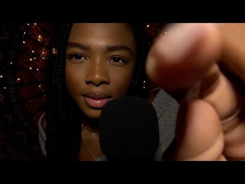 ASMR for people who are starting school-plucking negative energy + painting your face + affirmations