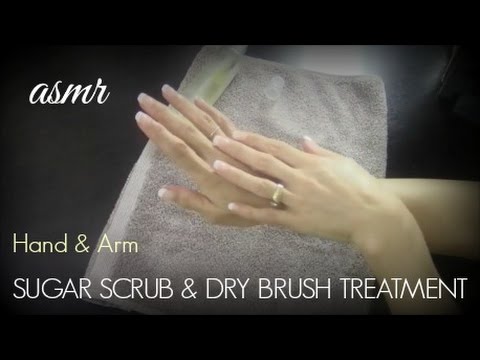ASMR 👏 Hand & Arm Dry Brush/Scrub Treatment 👏