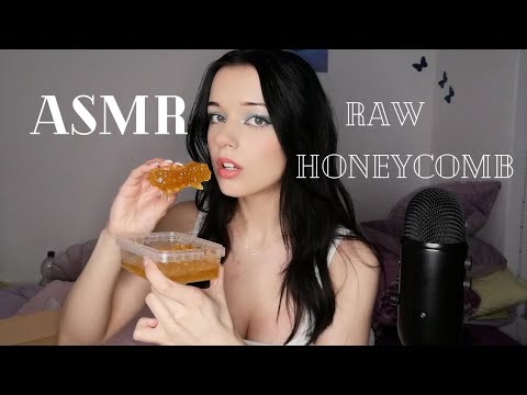 ASMR | Trying raw honeycomb (eating & mouth sounds)