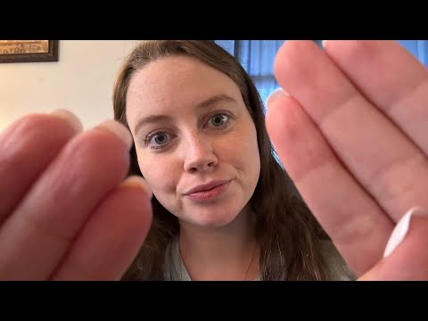 ASMR | hand movements with soft whispering and mouth sounds💕