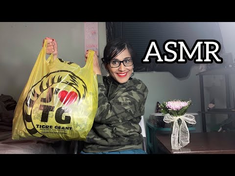 ASMR  Haul Whisper - Scratching Plastic Crinkles, Tapping ( show n tell)