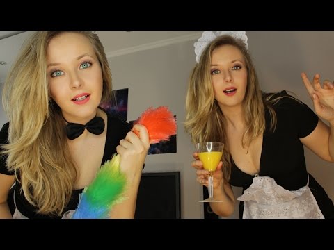 👭ASMR👸 TWO nice MAIDS will make your morning very special👸