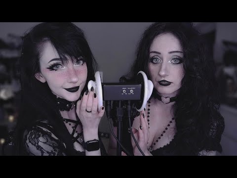 ASMR ✞ Two goth girls shower you with kisses 🖤 with @nananightray