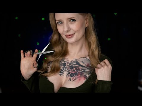 ASMR Flirty barber gives you THE BEST haircut and scalp MASSAGE