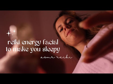 POV energy facial to make you sleepy | pulling negative energy, personal attention ASMR REIKI