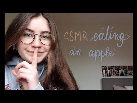 ASMR eating an apple (dutch)
