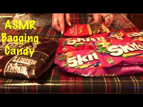 ASMR Bagging candy - Plastic crinkles (No talking)